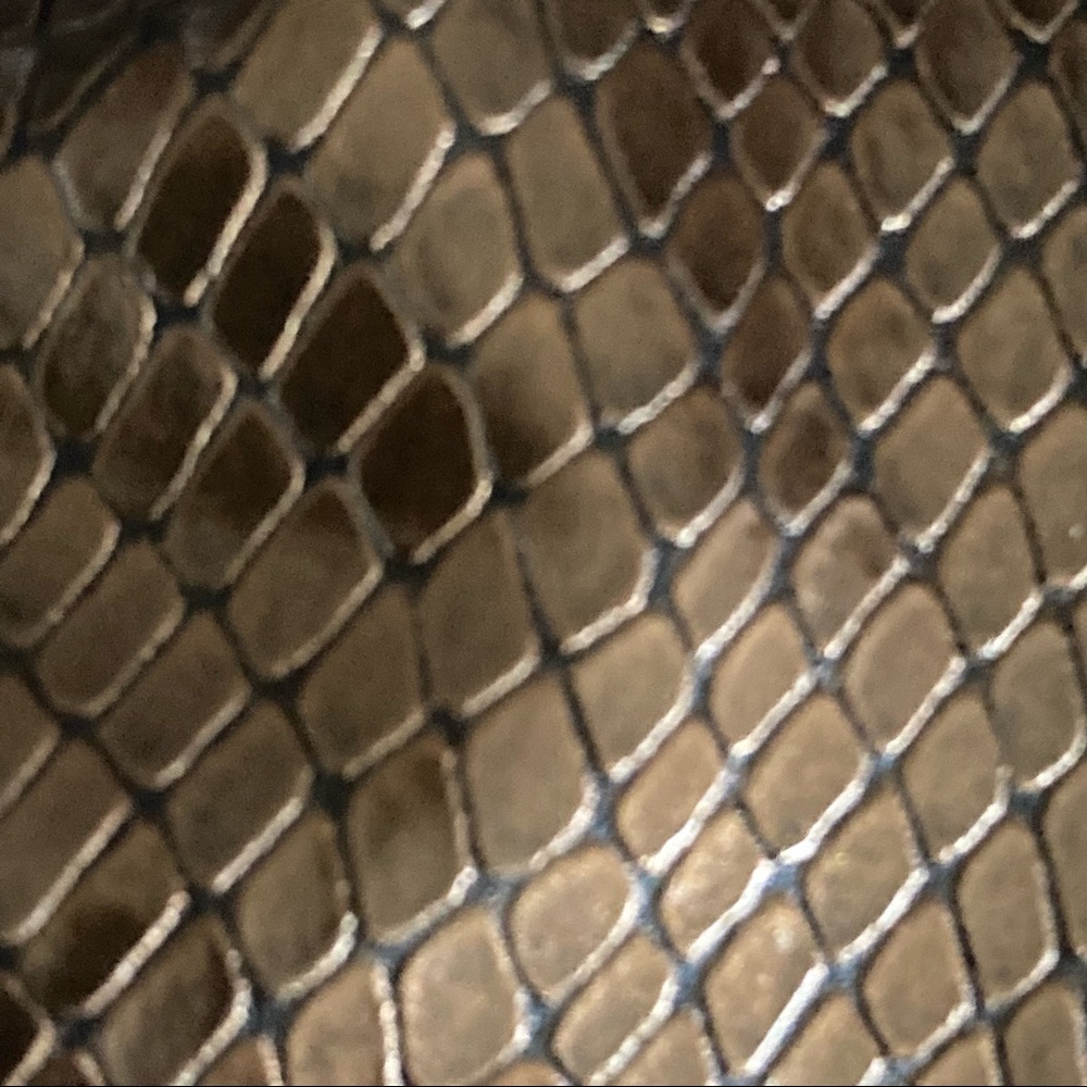 Giannini Gold Faux Leather Snakeskin Bag - Picture 7 of 15